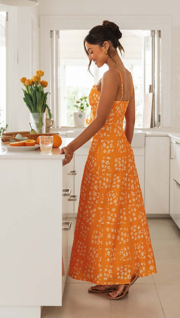 Felix Maxi Dress - Orange